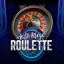 Auto Mega Roulette slot logo by Pragmatic Play at SlotsPalace Casino