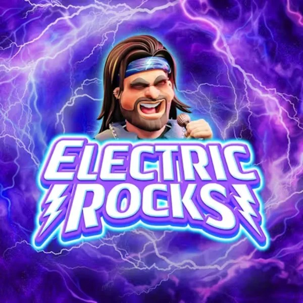 Electric Rocks slot logo by Inspired Gaming at SlotsPalace Casino