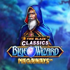 Fire Blaze Blue Wizard Megaways slot icon by Rarestone Gaming, available at SlotsPalace Casino
