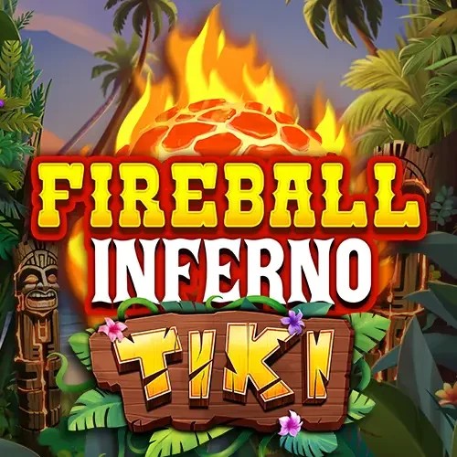 Fireball Inferno Tiki game by NetEnt – logo hosted on SlotsPalace Casino