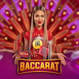 Live Casino logo of Mega Baccarat from Pragmatic Play at SlotsPalace Casino