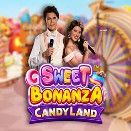 Sweet Bonanza Candy Land Live online game logo by Pragmatic Play on slotpalacecasino.gr